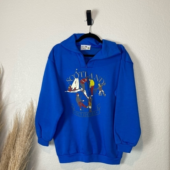 Vintage glen appin of scotland half zip graphic fleece - Picture 2 of 5